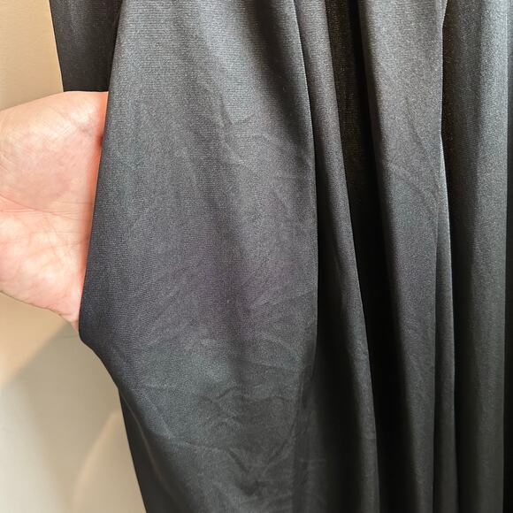 Diane Von Furstenberg Vintage Lace Nightgown Slip and Robe 80s Black - Picture 13 of 16